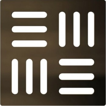 Дизайн решетка ALCAPLAST MPV001-ANTIC 102х102х4 мм, бронза-antic