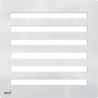 Дизайновая решетка ALCAPLAST MPV003 102х102х5 латунь – хром, дизайн 3