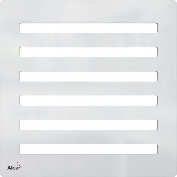 Дизайновая решетка ALCAPLAST 102х102х5 латунь – хром, дизайн 3 MPV003