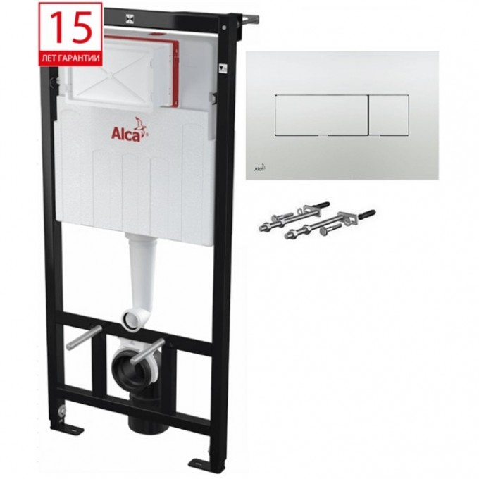 Инсталляция ALCAPLAST SET 3в1 с хром кнопкой AM101/1120-31RU M371-0001