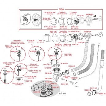 Кнопка ALCAPLAST S0613-ND металл Кнопка ALCAPLAST S0613-ND металл