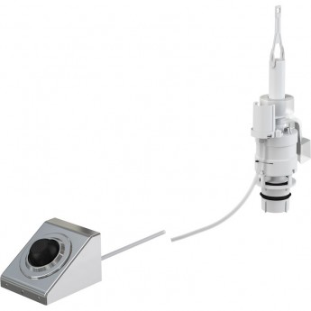 Кнопка пневматического смыва на расстоянии ALCAPLAST MPO13, ножное управление, металл, монтаж в стену