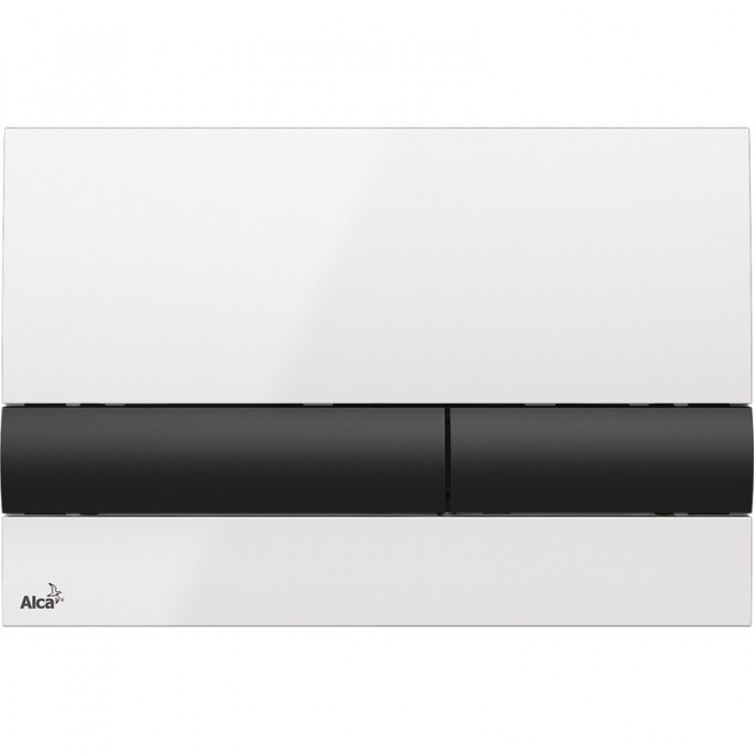 Кнопка управления ALCAPLAST белая/черная M1710-8