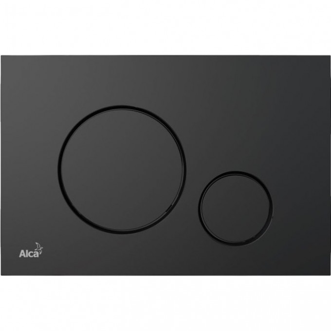 Кнопка управления ALCAPLAST для скрытых систем инсталляции, черный матовый M678
