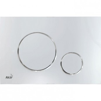 Кнопка управления ALCAPLAST M671 для скрытых систем инсталляции, хром глянец