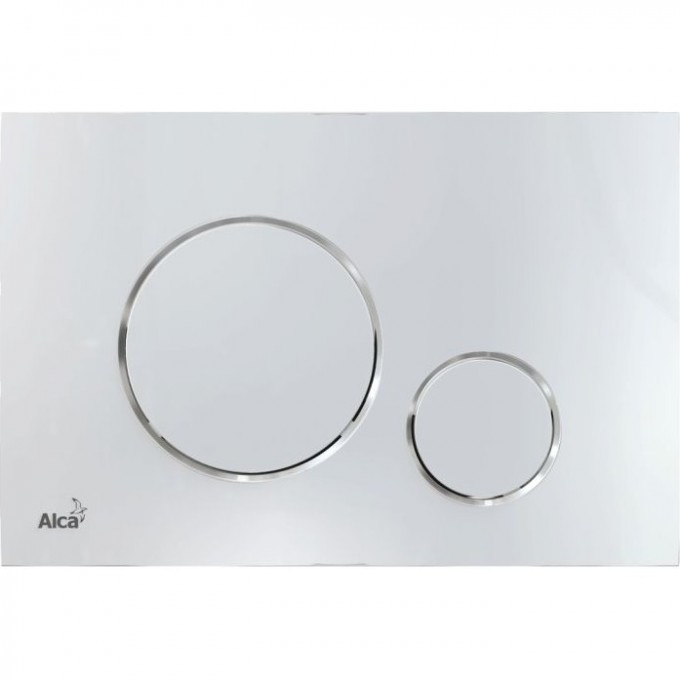 Кнопка управления ALCAPLAST для скрытых систем инсталляции, хром глянец M671