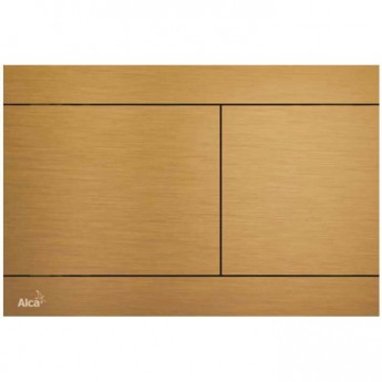 Кнопка управления ALCAPLAST FUN-G-B для скрытых систем инсталляции, золото, крацованный матовый