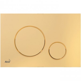 Кнопка управления ALCAPLAST M675 для скрытых систем инсталляции, золотой