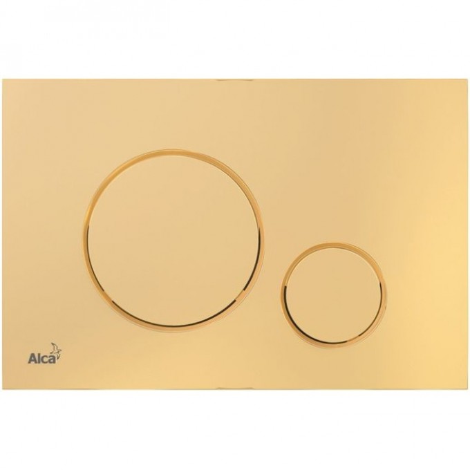 Кнопка управления ALCAPLAST для скрытых систем инсталляции, золотой M675
