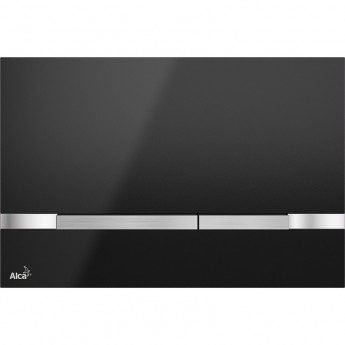 Кнопка управления ALCAPLAST FLAT STRIPE-BLACK металл, матовый черный Кнопка управления ALCAPLAST FLAT STRIPE-BLACK металл, матовый черный