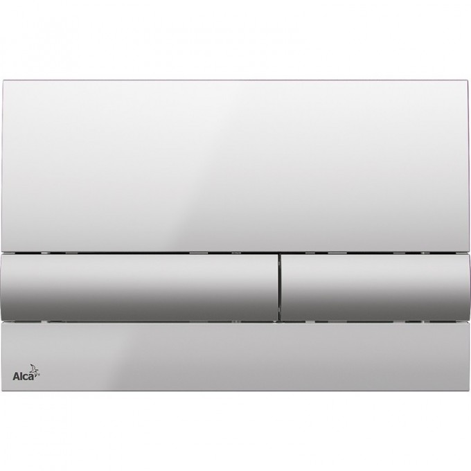 Кнопка управления ALCAPLAST хром, глянцевая/матовая M1713