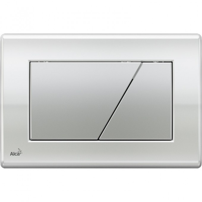 Кнопка управления ALCAPLAST хром, глянцевая/матовая M173