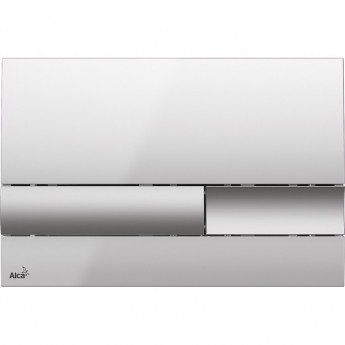 Кнопка управления ALCAPLAST M1743 хром, глянцевая/матовая