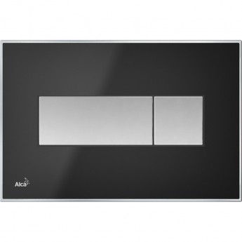 Кнопка управления ALCAPLAST M1375 с вкладышем, черная матовая