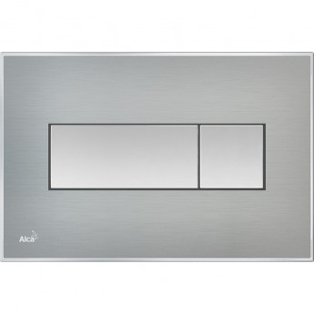 Кнопка управления ALCAPLAST M1371 с вкладышем, нержавеющая сталь матовая