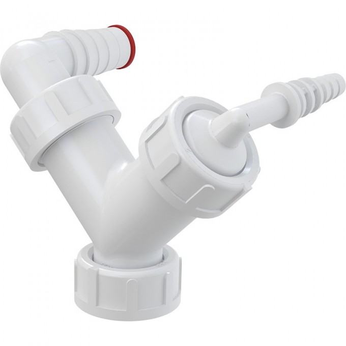 Колено ALCAPLAST с двумя штуцерами G1"/8–23 с обратными клапанами P149Z