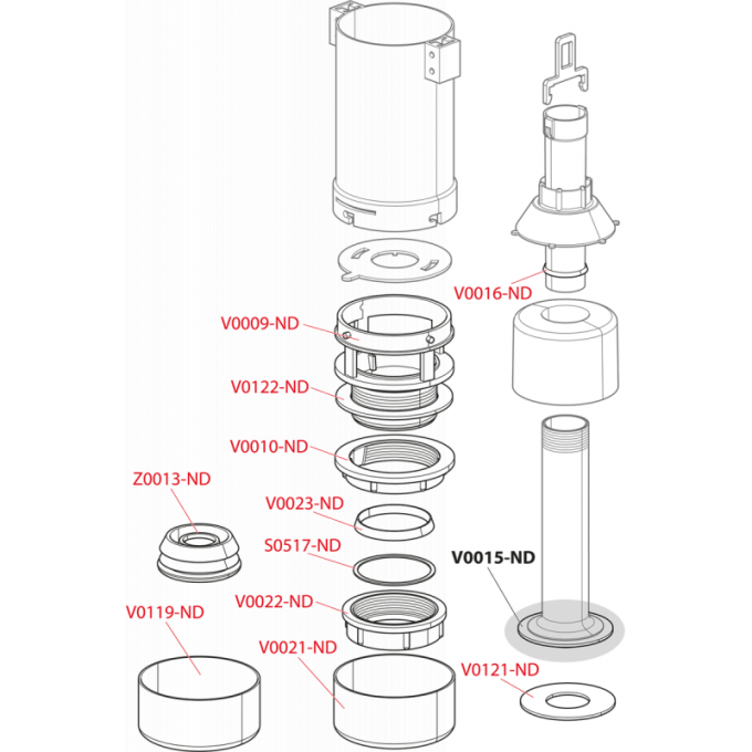 Колпачок слива ALCAPLAST V0021-ND