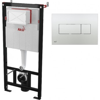 Набор инсталляции для унитаза ALCAPLAST SET AM101/1120-3:1 RU M371-0001 с кнопкой цвет хром