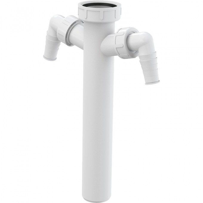 Переходник ALCAPLAST с накидной гайкой 6/4" и двумя подводками A44M-DN40