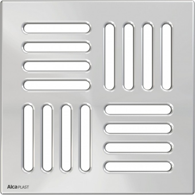 Решетка ALCAPLAST 143х143 мм нержавеющая сталь MPV009