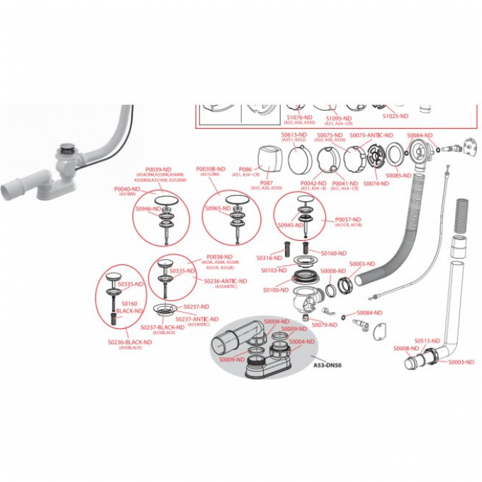 Решетка ALCAPLAST A55 металл antic S0237-ANTIC-ND