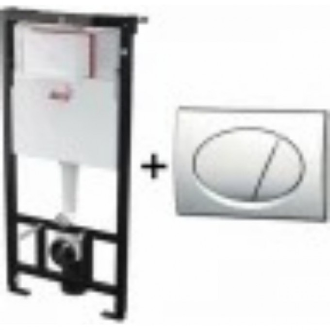 Сет унитаза ALCAPLAST СЕТ WC ALCA_AM101/1120-3:1 RU M70-0 с сиденьем, инсталляцией и кнопкой белой CET WC ALCA_AM101/1120-3.1 RU M70-0001_A60