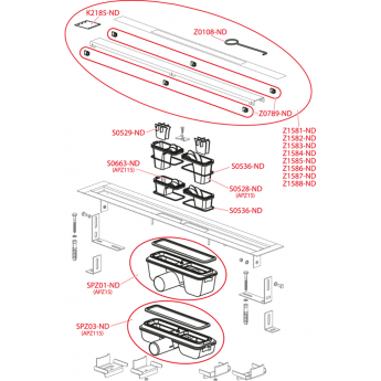 Сетчатый фильтр ALCAPLAST S0529-ND SPZ