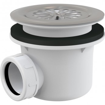 Сифон ALCAPLAST A48 для душевого поддона с нержавеющей решеткой