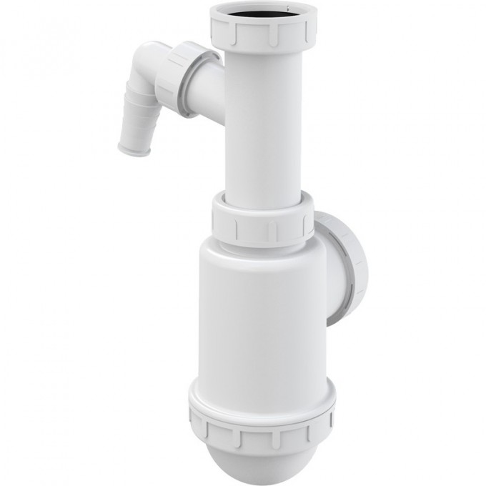 Сифон ALCAPLAST для мойки с накидной гайкой 6/4", с подводкой A443P-DN50/40