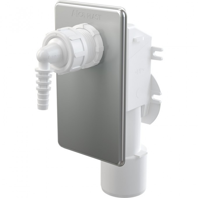 Сифон ALCAPLAST для сбора конденсата, под штукатурку, нержавеющая сталь AKS7
