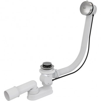 Сифон ALCAPLAST A551K-120 для ванны автомат комплект, металл/металл Сифон ALCAPLAST A551K-120 для ванны автомат комплект, металл/металл