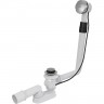 Сифон ALCAPLAST для ванны автомат, комплект, металл/металл жёсткий A550K-100