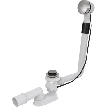 Сифон ALCAPLAST A550K для ванны автомат комплект, металл/металл жёсткий Сифон ALCAPLAST A550K для ванны автомат комплект, металл/металл жёсткий