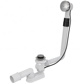 Сифон ALCAPLAST A552K для ванны автомат комплект, металл/металл жёсткий Сифон ALCAPLAST A552K для ванны автомат комплект, металл/металл жёсткий