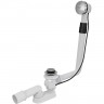 Сифон ALCAPLAST для ванны автомат комплект, металл/металл жёсткий A552K