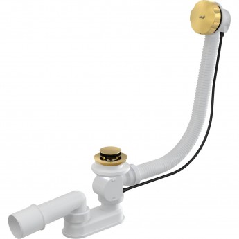 Сифон ALCAPLAST A55GOLD-100-RU-01 для ванны автомат, комплект, металл/металл золото, 100 см Сифон ALCAPLAST A55GOLD-100-RU-01 для ванны автомат, комплект, металл/металл золото, 100 см