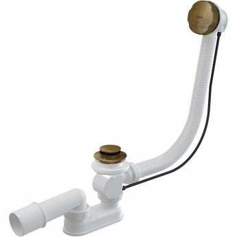 Сифон ALCAPLAST A55ANTIC-100 для ванны автомат комплект, металл под бронзу Сифон ALCAPLAST A55ANTIC-100 для ванны автомат комплект, металл под бронзу