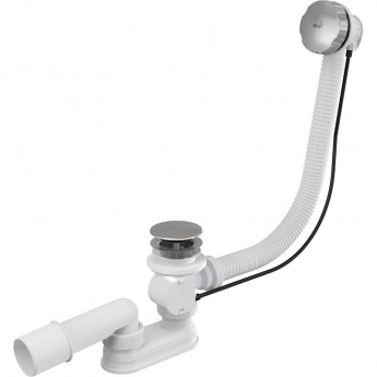 Сифон ALCAPLAST A55KM-100 для ванны, автомат, металл/хром, длина 100 см Сифон ALCAPLAST A55KM-100 для ванны, автомат, металл/хром, длина 100 см