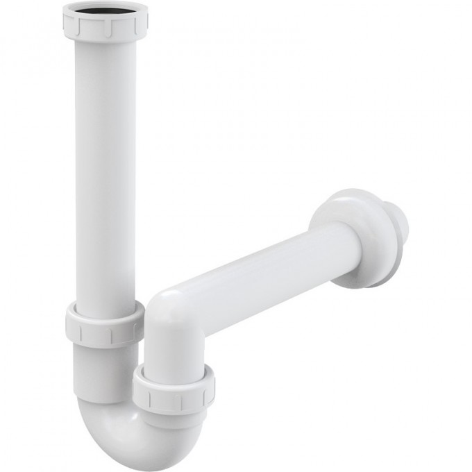 Сифон ALCAPLAST трубчатый с накидной гайкой 6/4", без штуцера A80-DN40