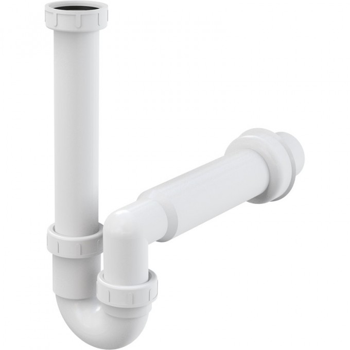 Сифон ALCAPLAST трубчатый с накидной гайкой 6/4", без штуцера A80-DN50