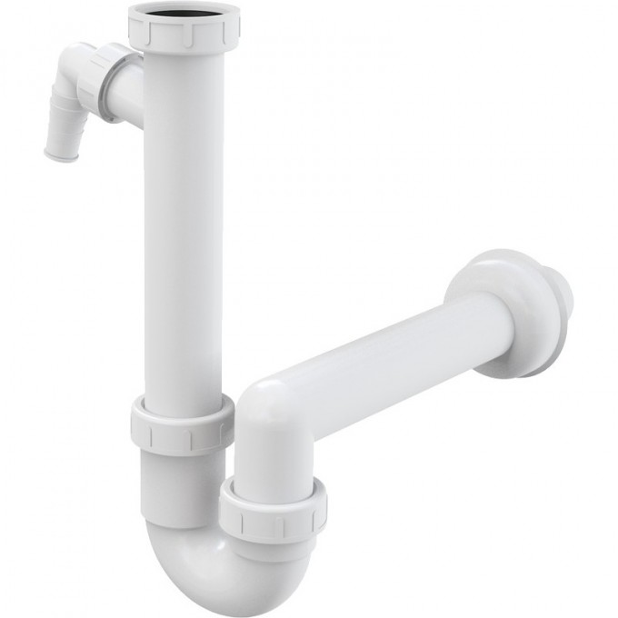 Сифон ALCAPLAST трубчатый с накидной гайкой 6/4", с подводкой A81-DN40