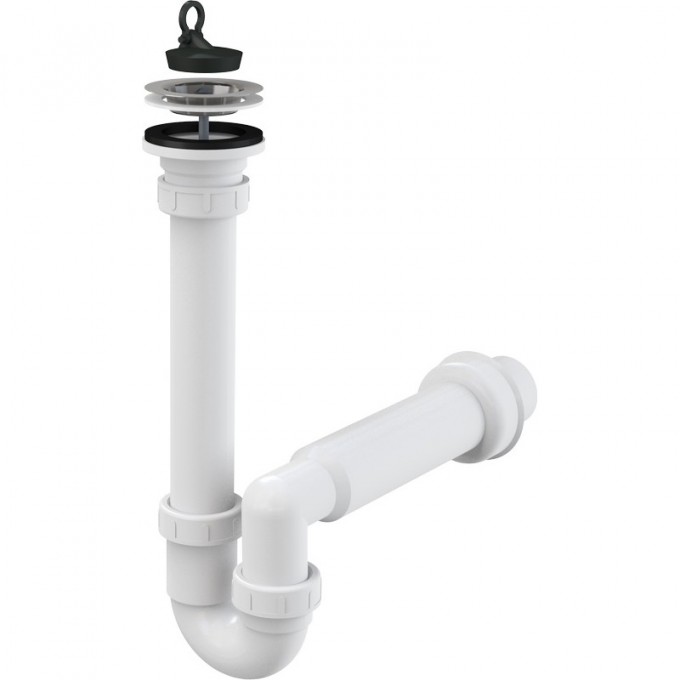 Сифон ALCAPLAST трубчатый с нержавеющей решеткой Ø70, без штуцера A800-DN50