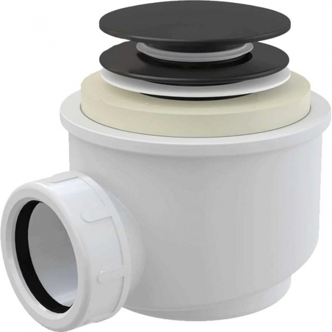 Сифон для душевого поддона ALCAPLAST click/clack A465BLACK-50