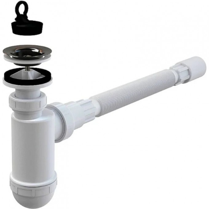 Сифон для умывальника ALCAPLAST с решеткой и соединением AG2105123710