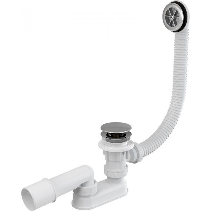 Сифон для ванны ALCAPLAST хромированный пластик A505CRM