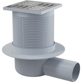 Сливной трап ALCAPLAST APV1, 105х105/50, подводка боковая Сливной трап ALCAPLAST APV1, 105х105/50, подводка боковая