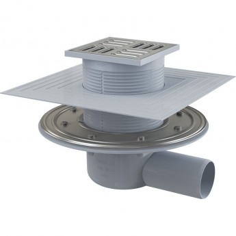 Сливной трап ALCAPLAST APV1324, 105х105/50, подводка боковая Сливной трап ALCAPLAST APV1324, 105х105/50, подводка боковая