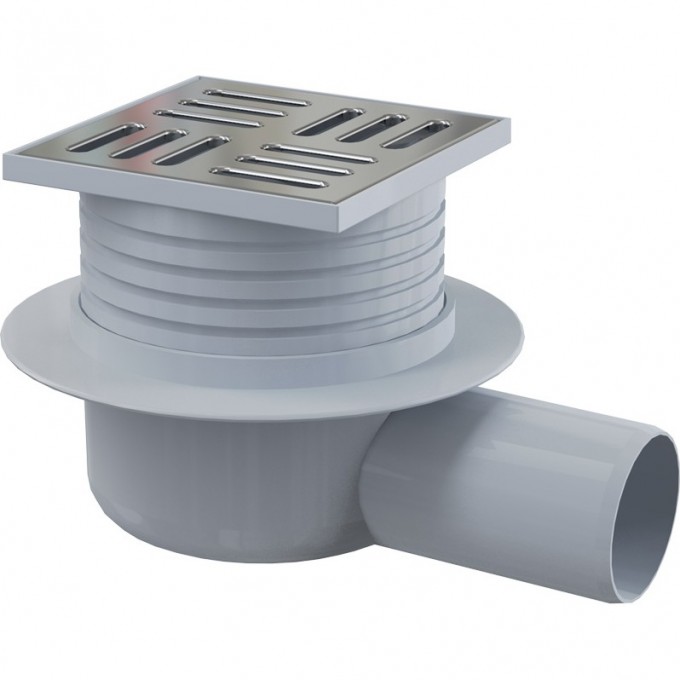 Сливной трап ALCAPLAST , 105х105/50, подводка боковая APV26