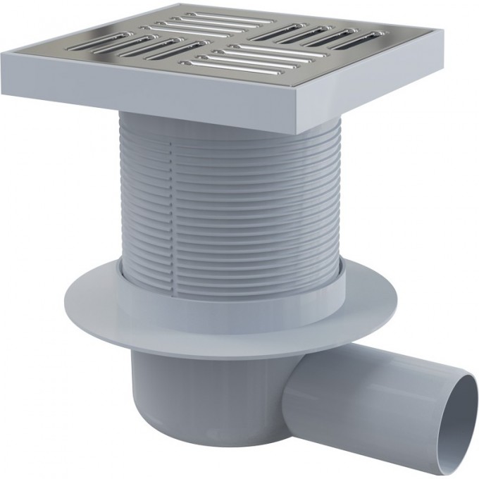 Сливной трап ALCAPLAST , 150х150/50, подводка боковая APV5411