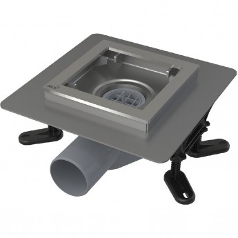 Сливной трап ALCAPLAST APV120 из нержавеющей стали 130х130 мм, сток боковой Сливной трап ALCAPLAST APV120 из нержавеющей стали 130х130 мм, сток боковой